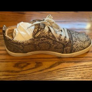 Christian Louboutin snake print sneakers